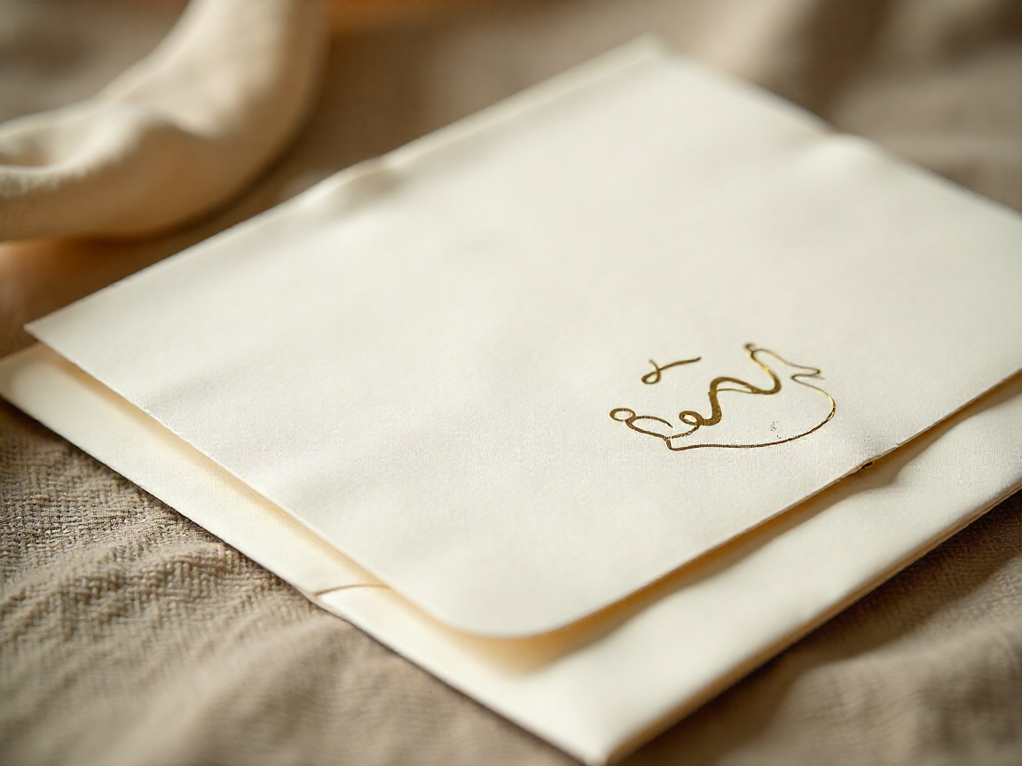 Custom designed personal stationery set