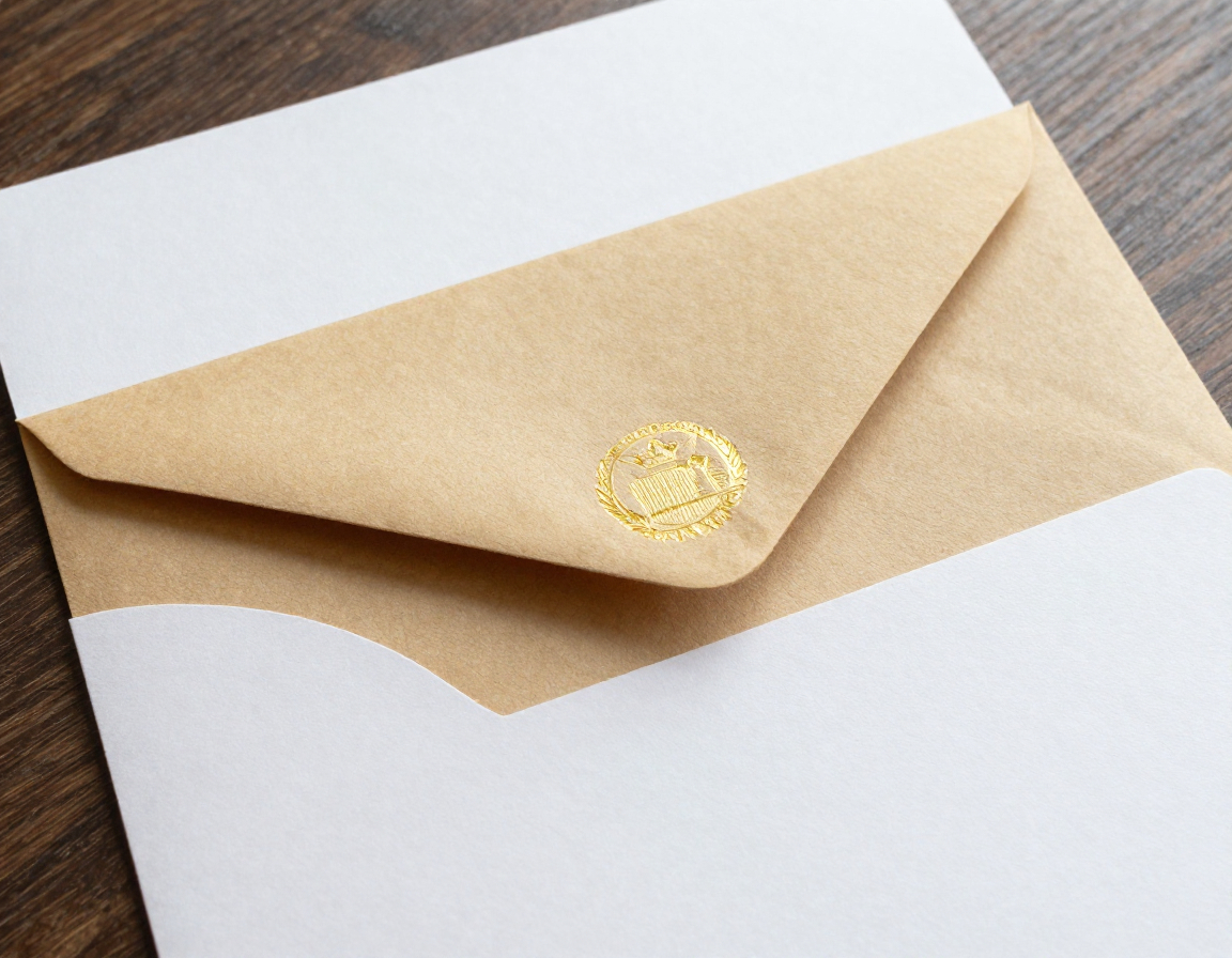 Personalized stationery set with custom monogram